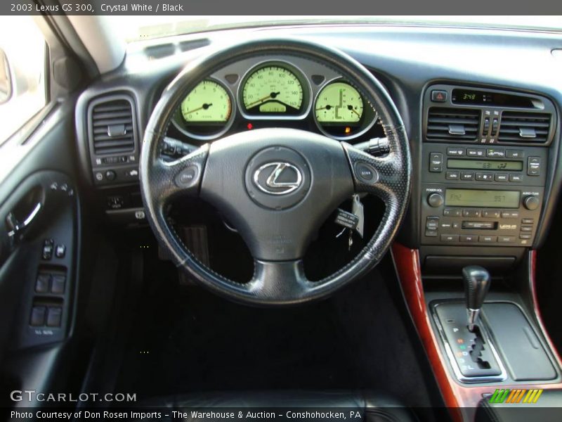 Crystal White / Black 2003 Lexus GS 300