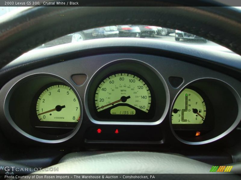 Crystal White / Black 2003 Lexus GS 300