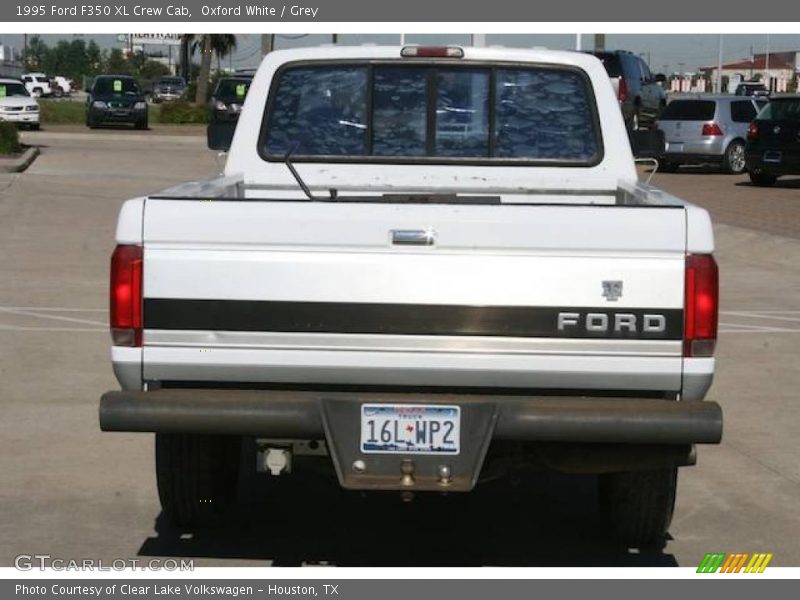 Oxford White / Grey 1995 Ford F350 XL Crew Cab