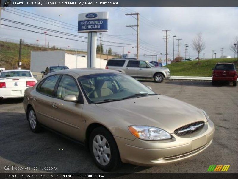 Harvest Gold Metallic / Medium Parchment 2000 Ford Taurus SE
