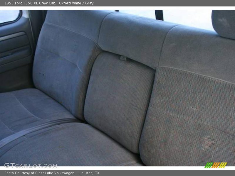Oxford White / Grey 1995 Ford F350 XL Crew Cab