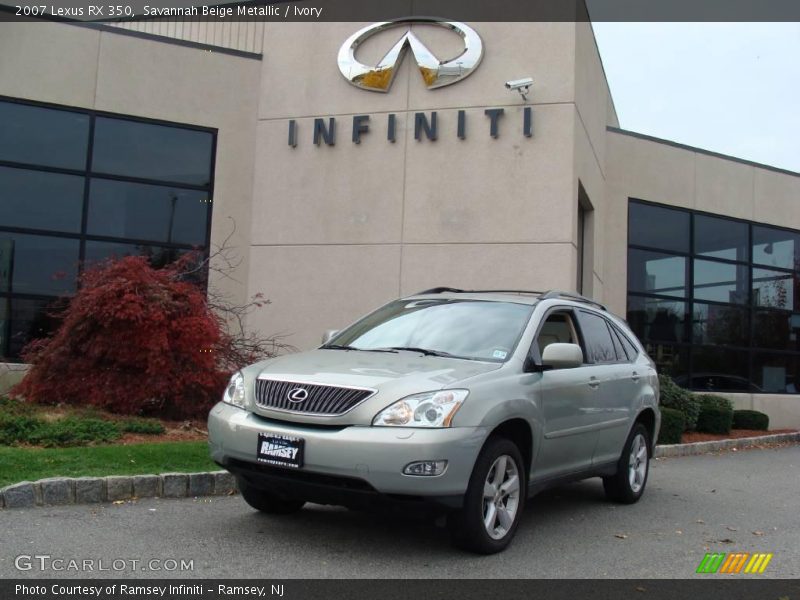 Savannah Beige Metallic / Ivory 2007 Lexus RX 350