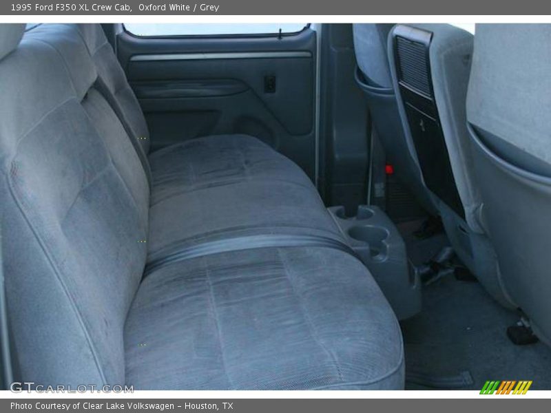 Oxford White / Grey 1995 Ford F350 XL Crew Cab