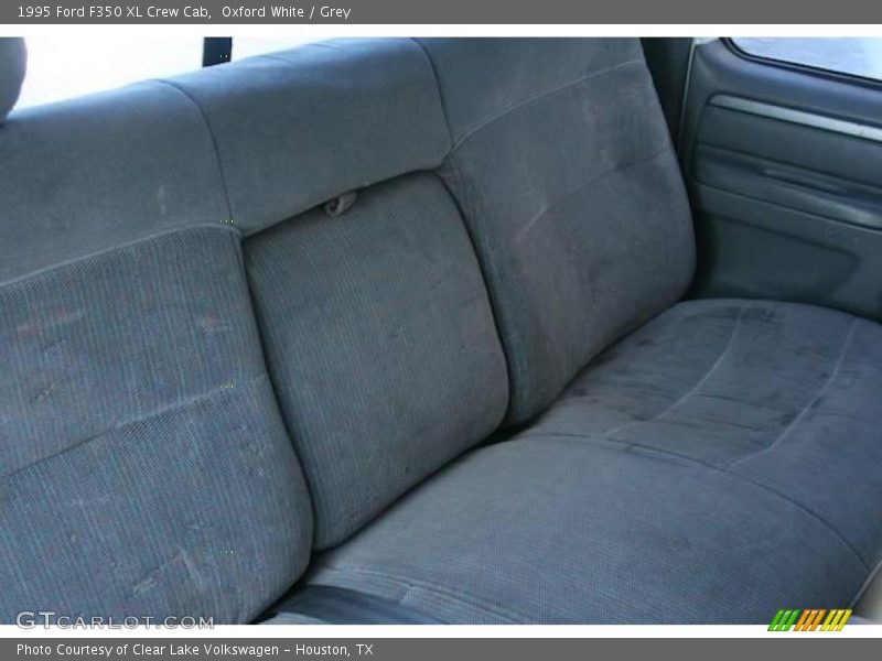 Oxford White / Grey 1995 Ford F350 XL Crew Cab