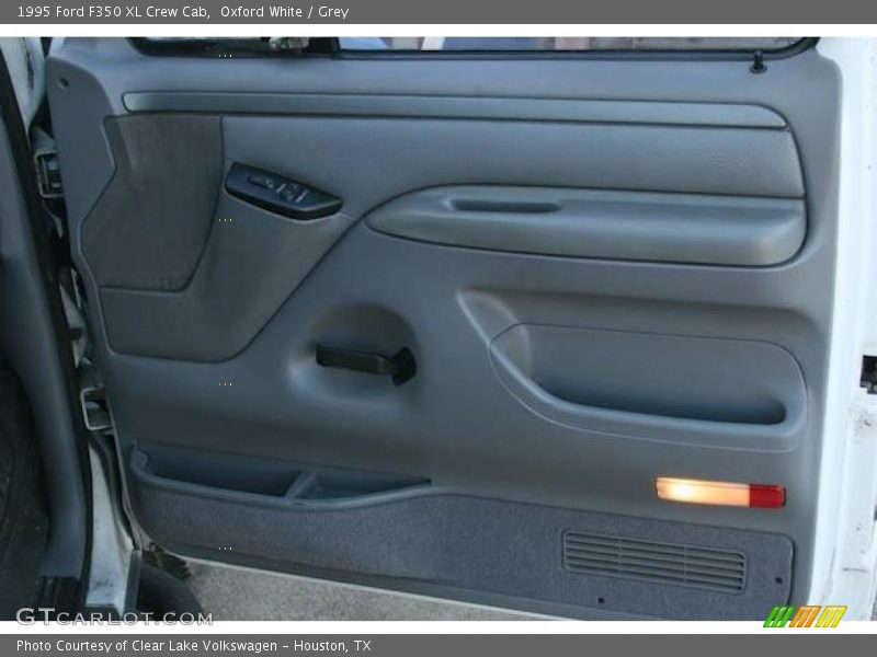Oxford White / Grey 1995 Ford F350 XL Crew Cab