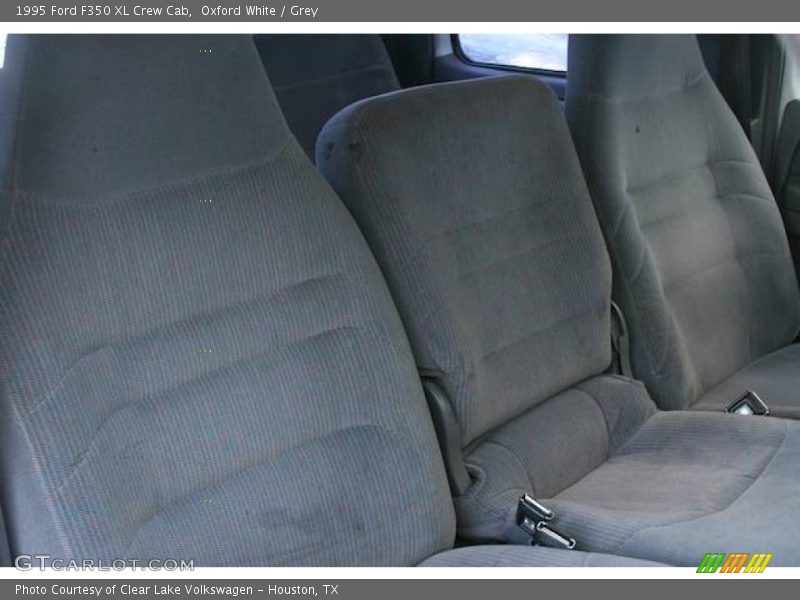 Oxford White / Grey 1995 Ford F350 XL Crew Cab