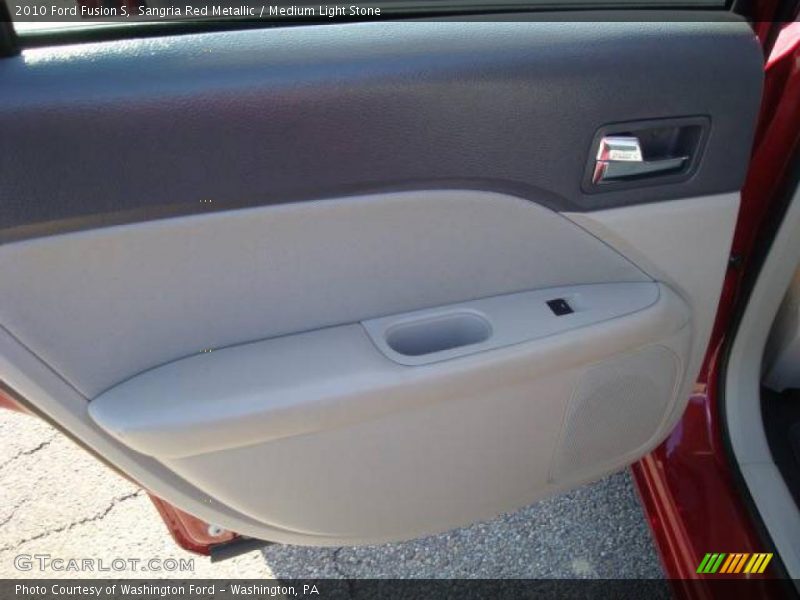 Sangria Red Metallic / Medium Light Stone 2010 Ford Fusion S