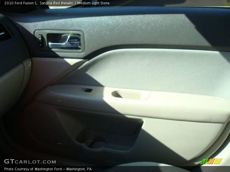 Sangria Red Metallic / Medium Light Stone 2010 Ford Fusion S