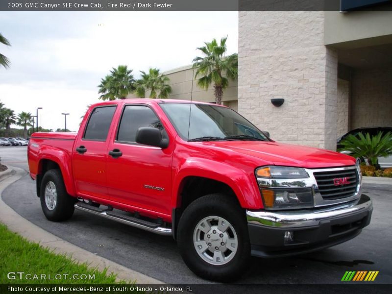 Fire Red / Dark Pewter 2005 GMC Canyon SLE Crew Cab