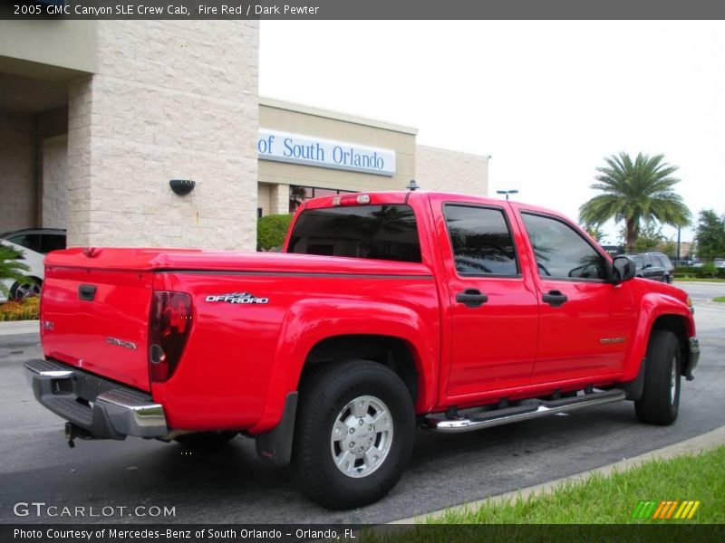 Fire Red / Dark Pewter 2005 GMC Canyon SLE Crew Cab