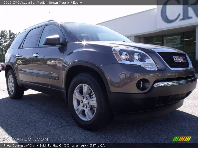 Medium Brown Metallic / Ebony 2010 GMC Acadia SL