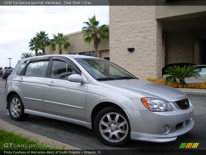 Clear Silver / Gray 2006 Kia Spectra Spectra5 Hatchback