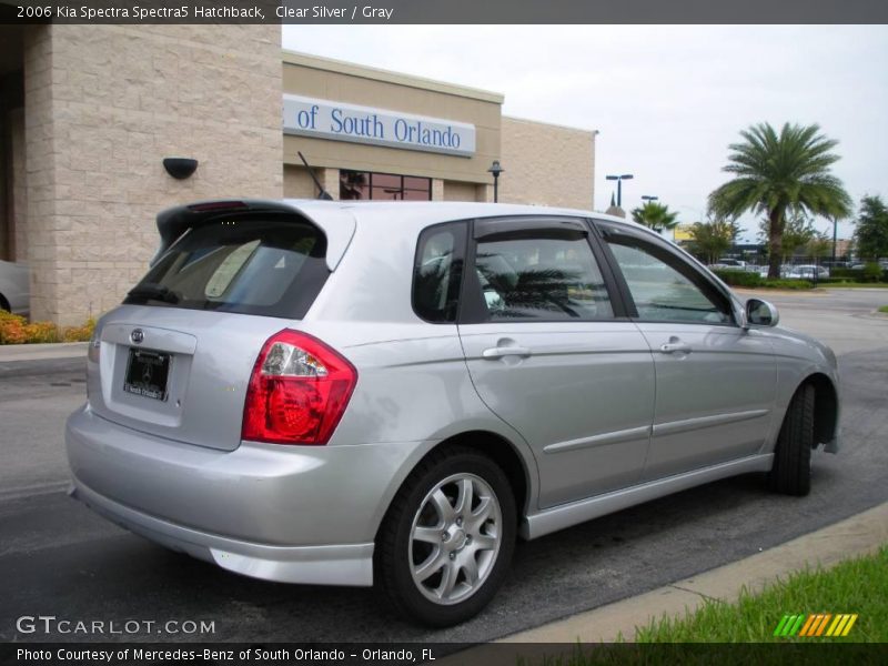 Clear Silver / Gray 2006 Kia Spectra Spectra5 Hatchback