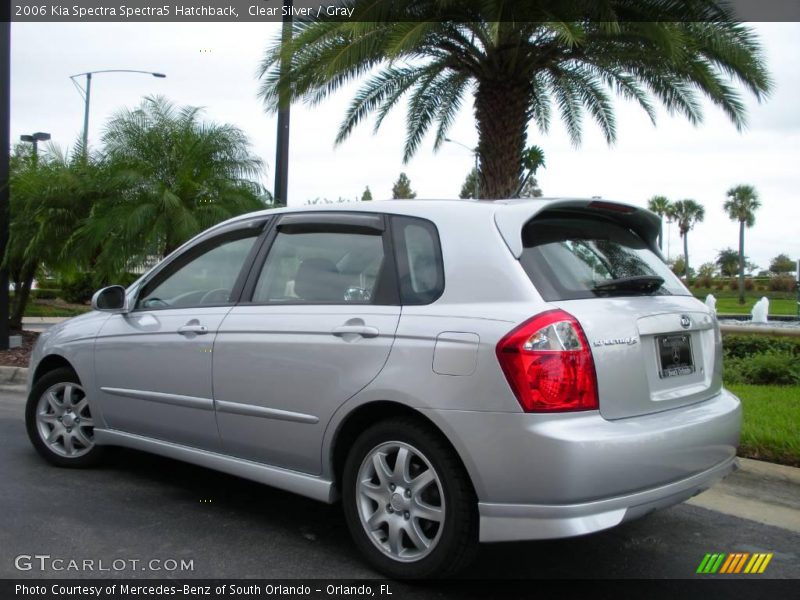 Clear Silver / Gray 2006 Kia Spectra Spectra5 Hatchback