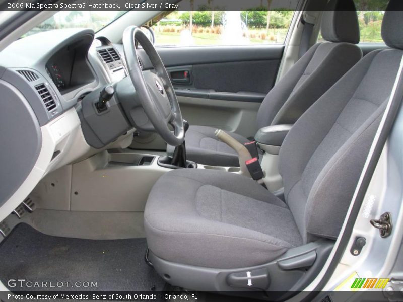Clear Silver / Gray 2006 Kia Spectra Spectra5 Hatchback