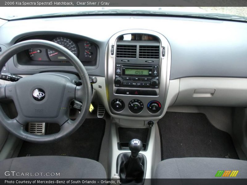 Clear Silver / Gray 2006 Kia Spectra Spectra5 Hatchback