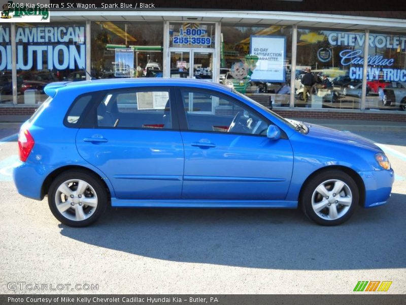 Spark Blue / Black 2008 Kia Spectra 5 SX Wagon