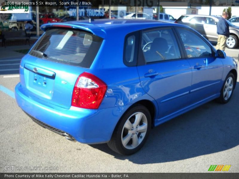 Spark Blue / Black 2008 Kia Spectra 5 SX Wagon