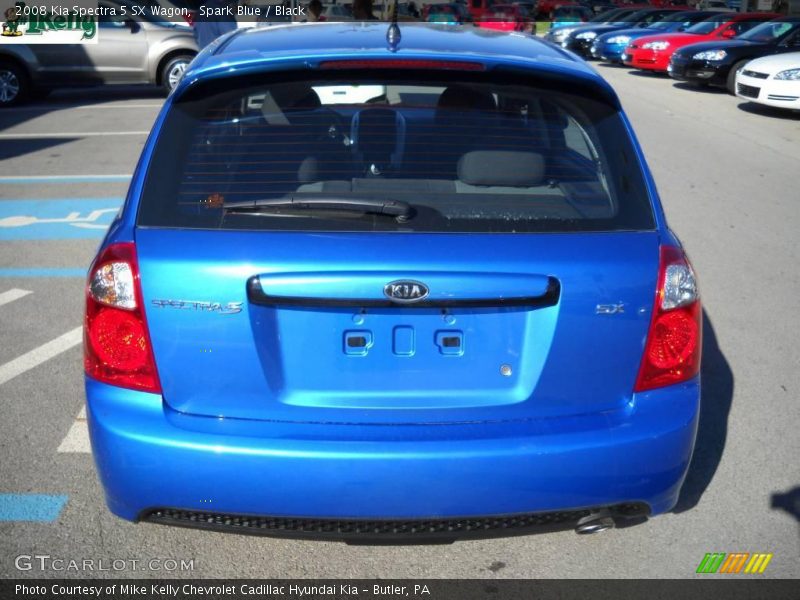 Spark Blue / Black 2008 Kia Spectra 5 SX Wagon