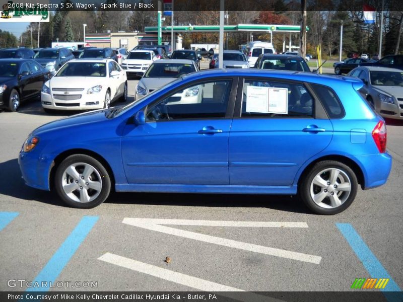 Spark Blue / Black 2008 Kia Spectra 5 SX Wagon
