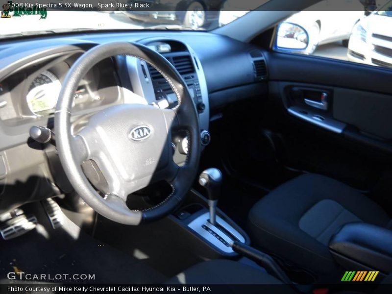 Spark Blue / Black 2008 Kia Spectra 5 SX Wagon