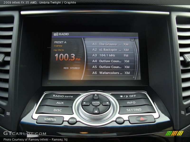 Umbria Twilight / Graphite 2009 Infiniti FX 35 AWD