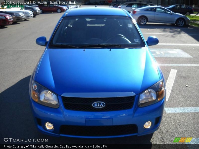 Spark Blue / Black 2008 Kia Spectra 5 SX Wagon