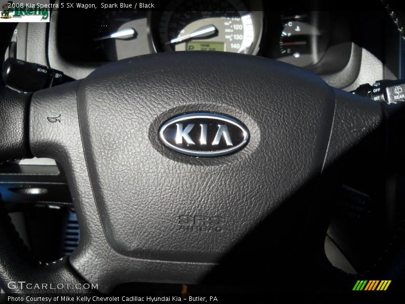 Spark Blue / Black 2008 Kia Spectra 5 SX Wagon