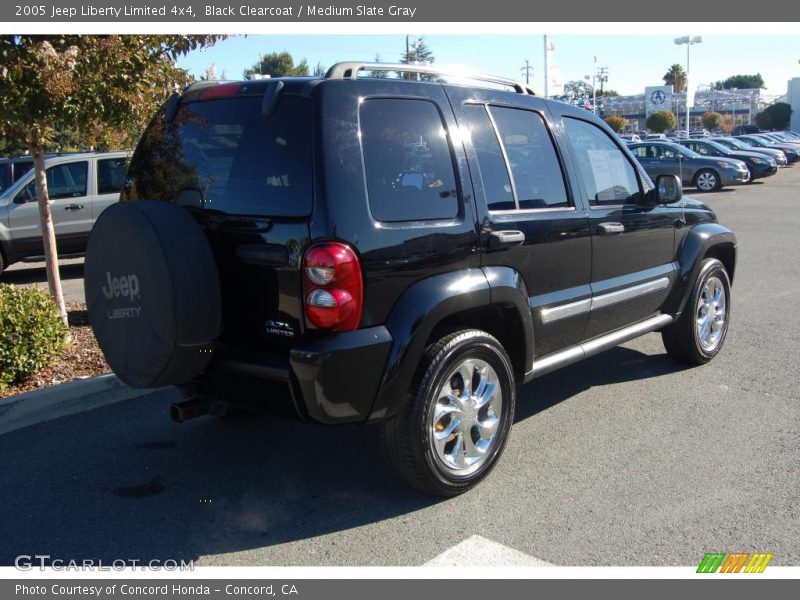 Black Clearcoat / Medium Slate Gray 2005 Jeep Liberty Limited 4x4