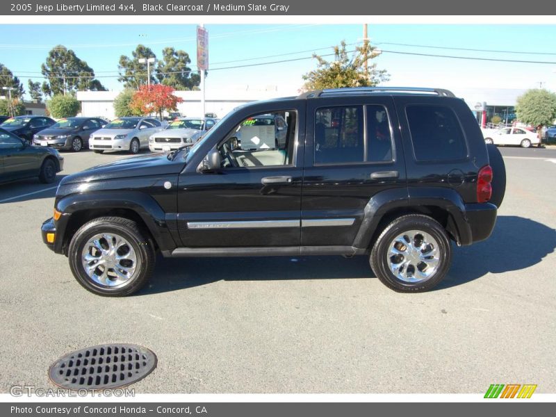 Black Clearcoat / Medium Slate Gray 2005 Jeep Liberty Limited 4x4