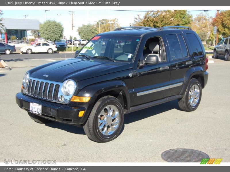 Black Clearcoat / Medium Slate Gray 2005 Jeep Liberty Limited 4x4