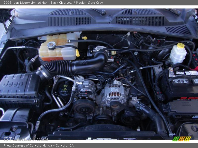 Black Clearcoat / Medium Slate Gray 2005 Jeep Liberty Limited 4x4
