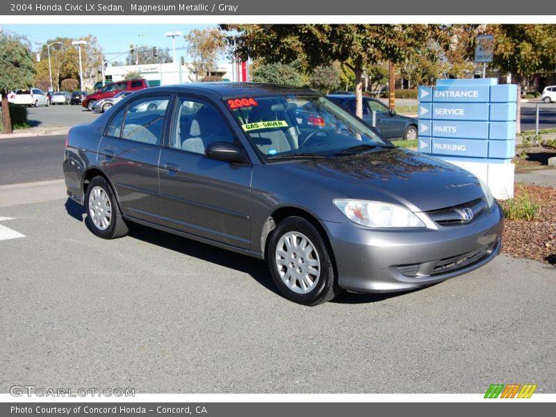 Magnesium Metallic / Gray 2004 Honda Civic LX Sedan