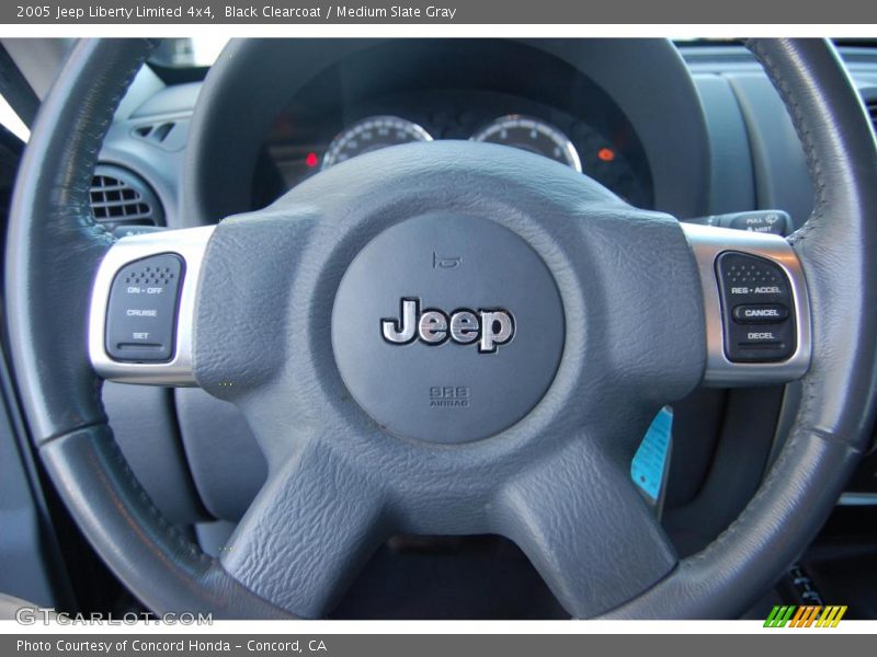 Black Clearcoat / Medium Slate Gray 2005 Jeep Liberty Limited 4x4