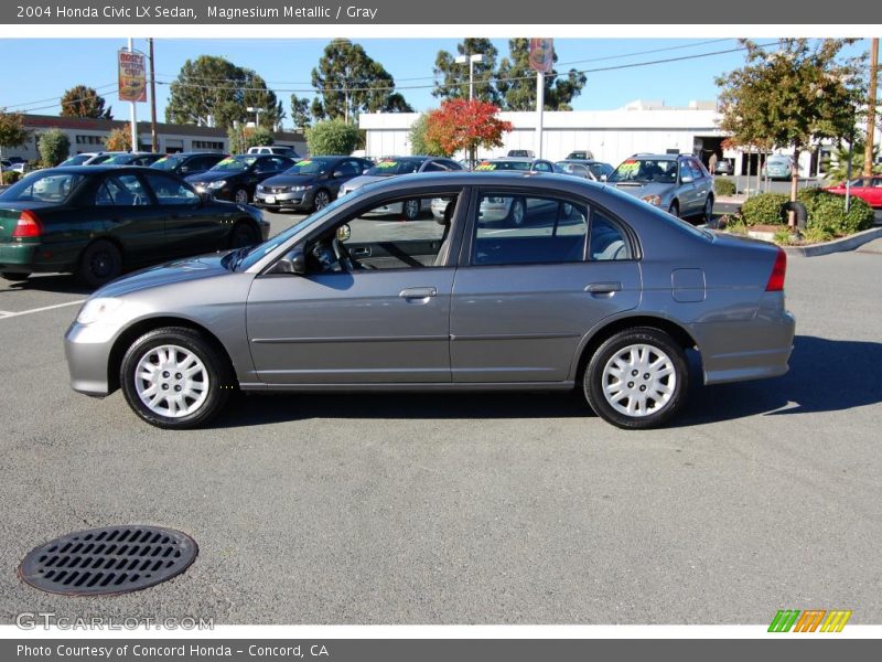 Magnesium Metallic / Gray 2004 Honda Civic LX Sedan