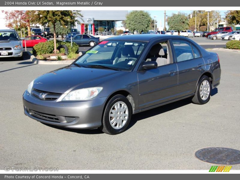 Magnesium Metallic / Gray 2004 Honda Civic LX Sedan