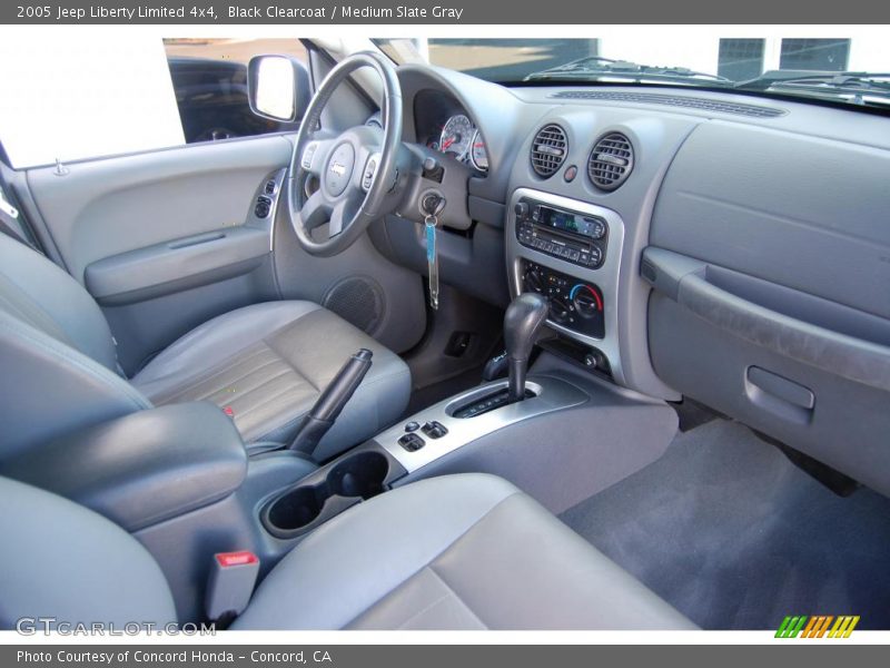 Black Clearcoat / Medium Slate Gray 2005 Jeep Liberty Limited 4x4