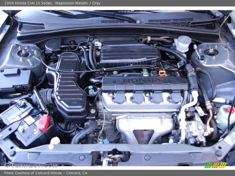 Magnesium Metallic / Gray 2004 Honda Civic LX Sedan