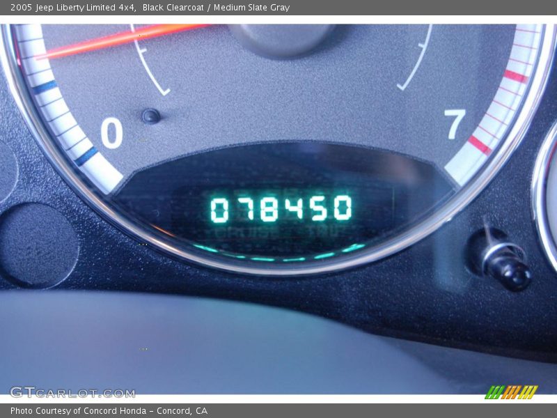 Black Clearcoat / Medium Slate Gray 2005 Jeep Liberty Limited 4x4