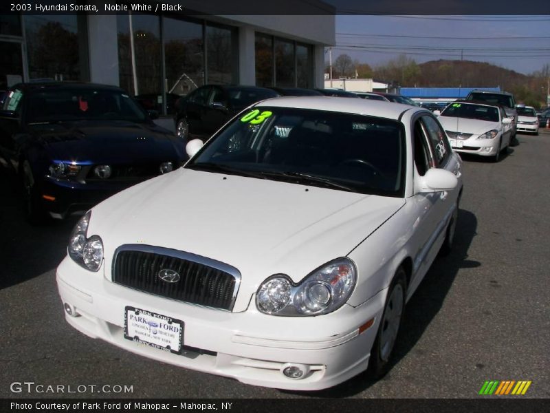 Noble White / Black 2003 Hyundai Sonata