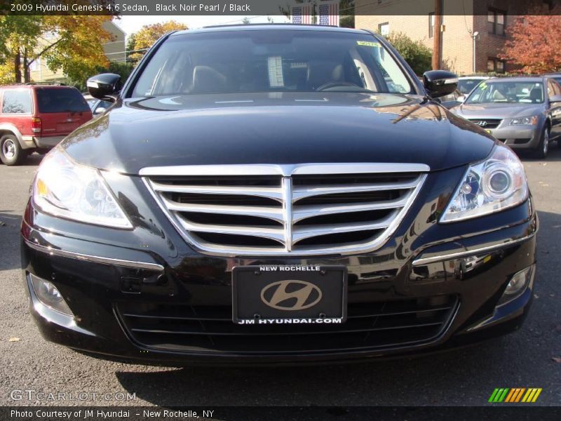 Black Noir Pearl / Black 2009 Hyundai Genesis 4.6 Sedan