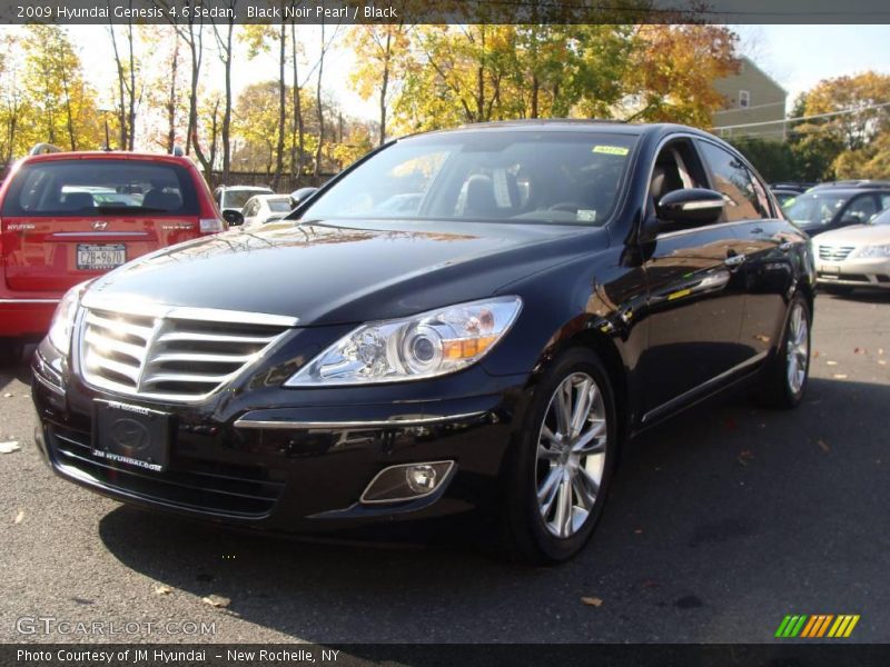 Black Noir Pearl / Black 2009 Hyundai Genesis 4.6 Sedan