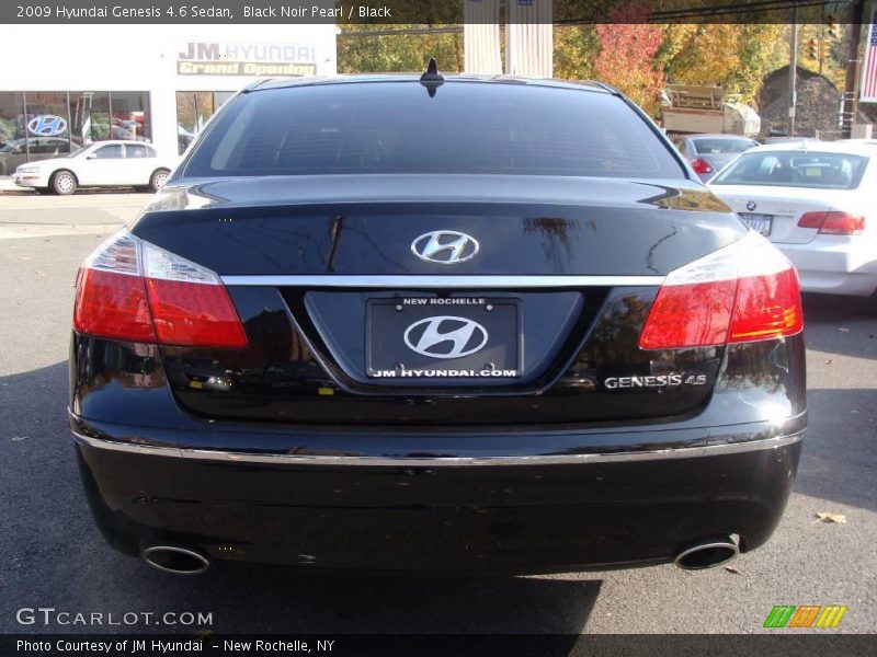 Black Noir Pearl / Black 2009 Hyundai Genesis 4.6 Sedan