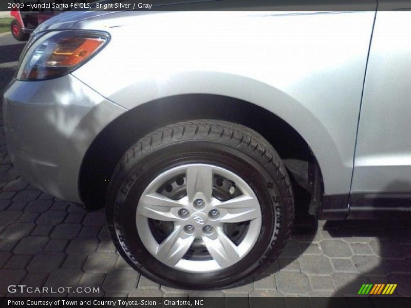 Bright Silver / Gray 2009 Hyundai Santa Fe GLS