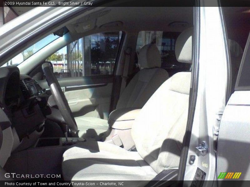Bright Silver / Gray 2009 Hyundai Santa Fe GLS