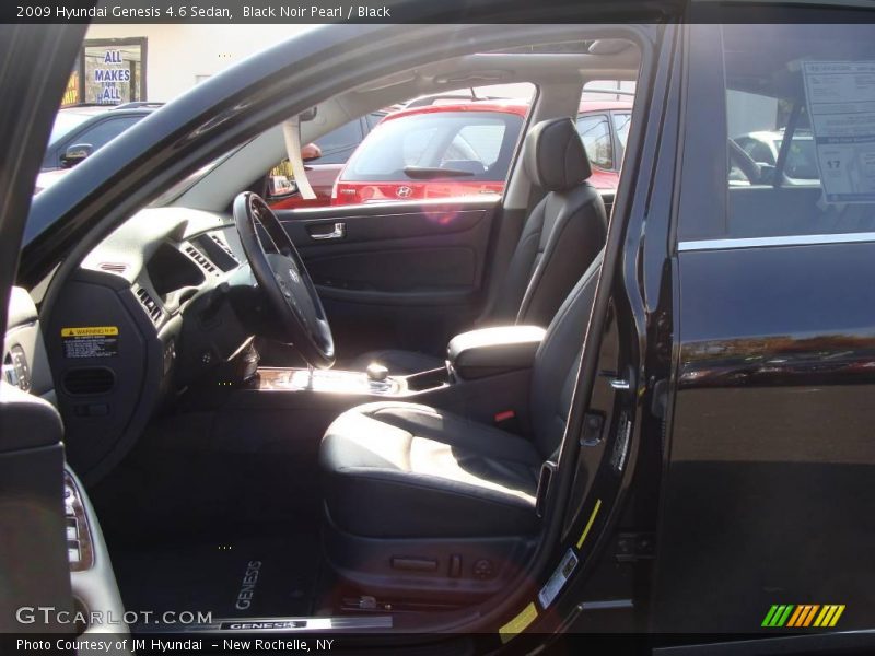 Black Noir Pearl / Black 2009 Hyundai Genesis 4.6 Sedan