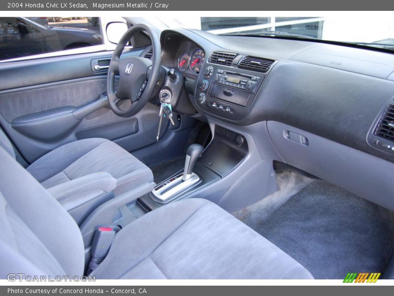 Magnesium Metallic / Gray 2004 Honda Civic LX Sedan