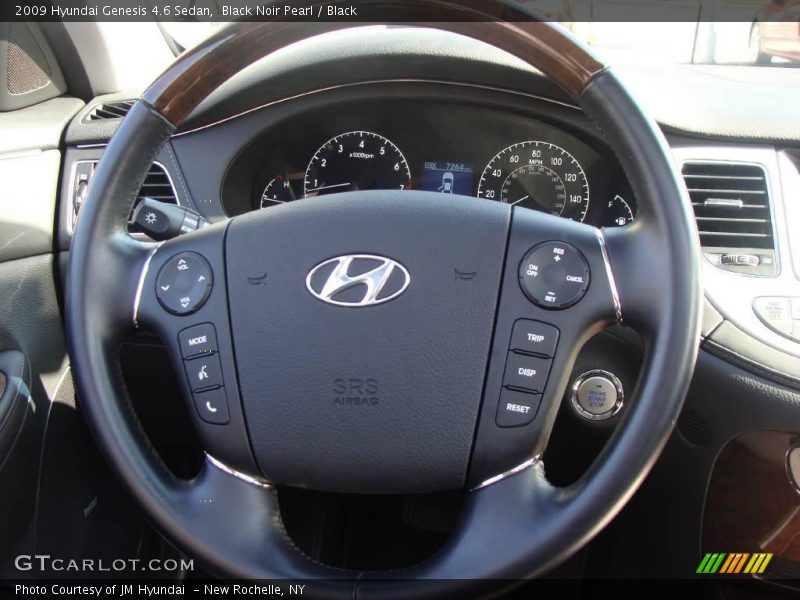 Black Noir Pearl / Black 2009 Hyundai Genesis 4.6 Sedan