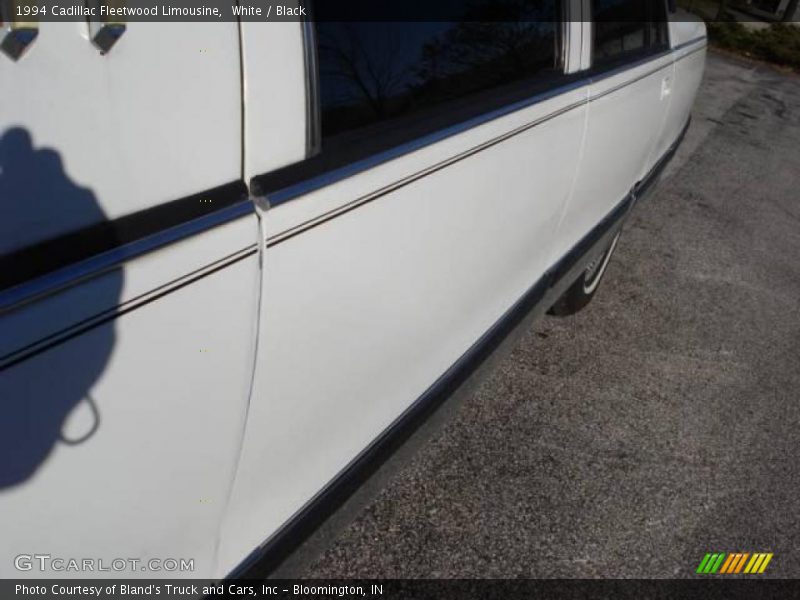 White / Black 1994 Cadillac Fleetwood Limousine