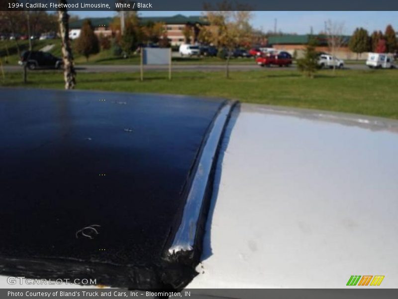 White / Black 1994 Cadillac Fleetwood Limousine